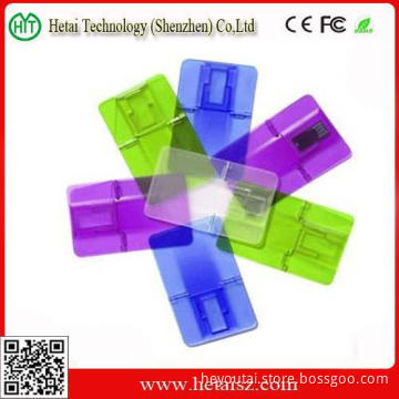 Colorful Transparent Card USB Flash Memory Stick 8GB 16GB 32GB 64GB Gift